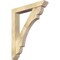 Ekena Millwork Olympic Slat Rough Sawn Bracket w/ Offset Brace, Douglas Fir, 6"W x 36"D x 44"H BKT0604X36X44OLY06RDF - alternate 1